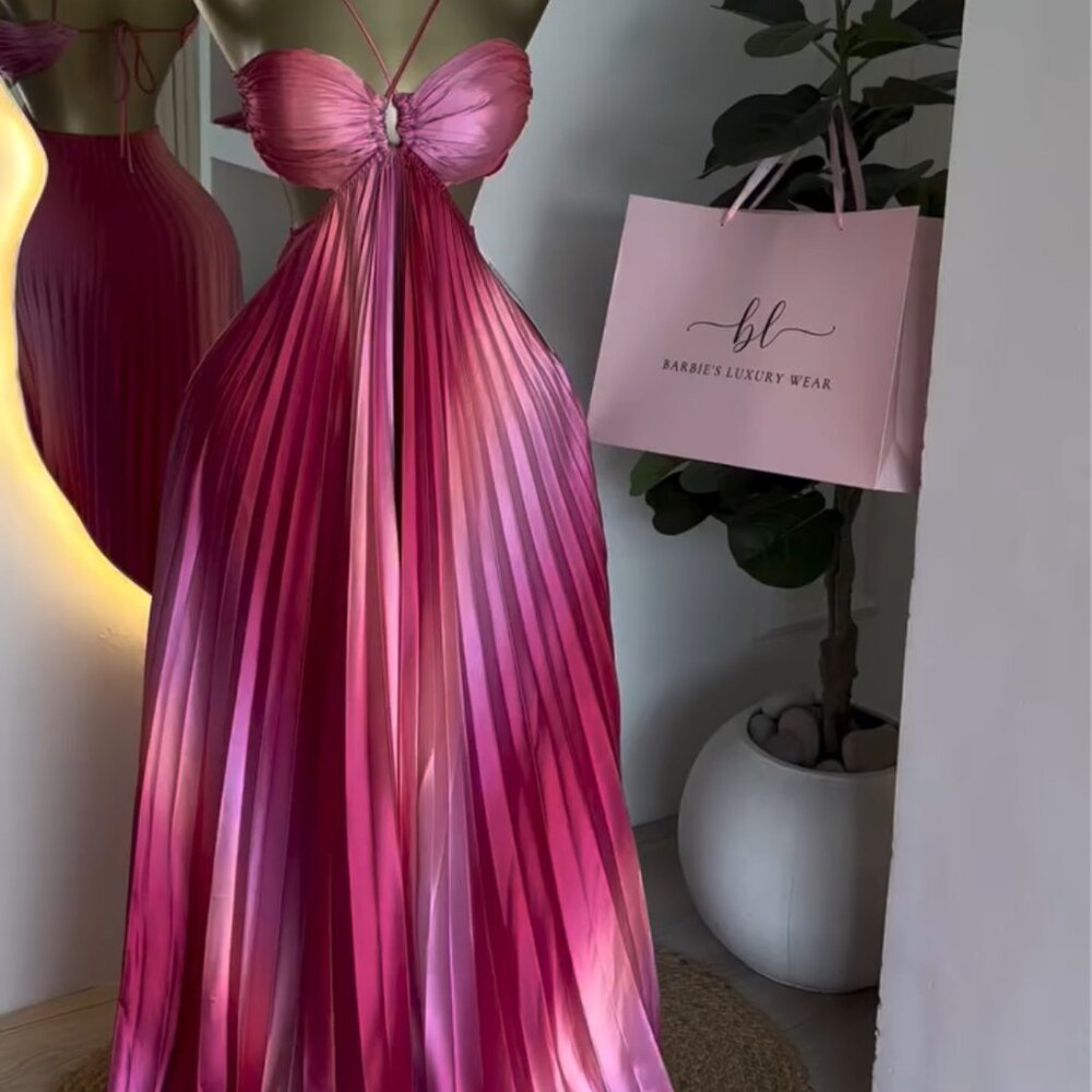 ✨Y2K Retro Bundle✨ NEW Strappy Suspenders Tube Top + Pleated Swing Dress | Cotta